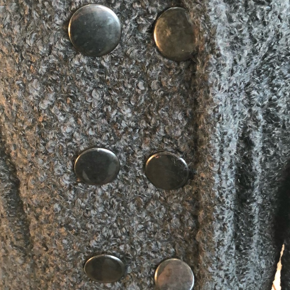 VTG Curly Wool 40-50’s Chopped Lined Pea Coat Winter Coat Size M EUC VTG Retro - Picture 10 of 14